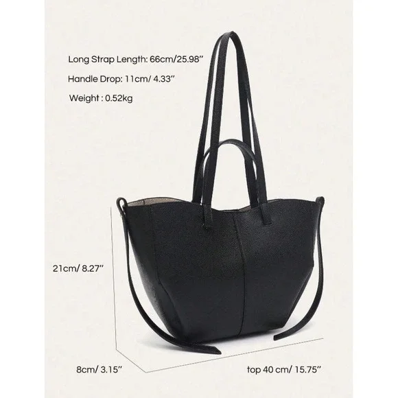 Leather Women's Tote - NEW - Suede Inside - Wallet Included - Picture 2 of 5